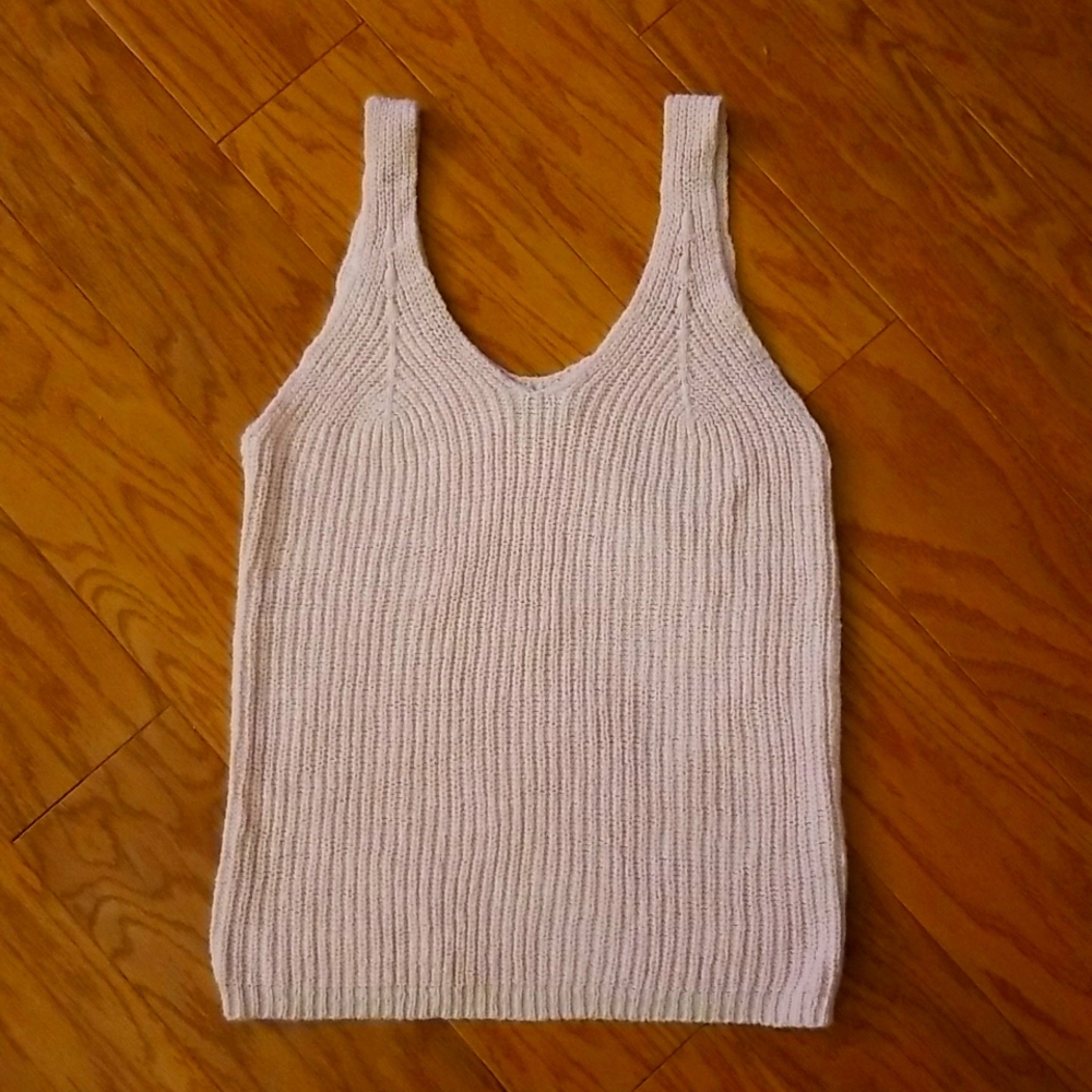 Madewell Sweater Tank, Pink, Size Medium